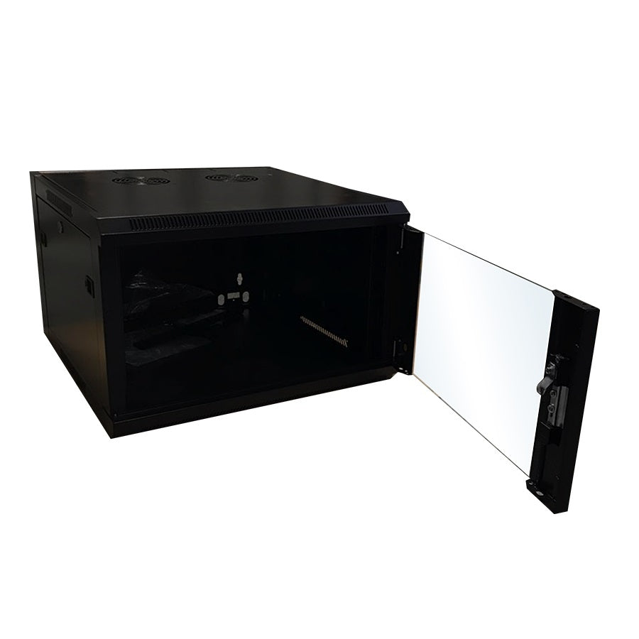 Gabinete WAM de Rack 6U Montaje en Muro 600x600mm Negro