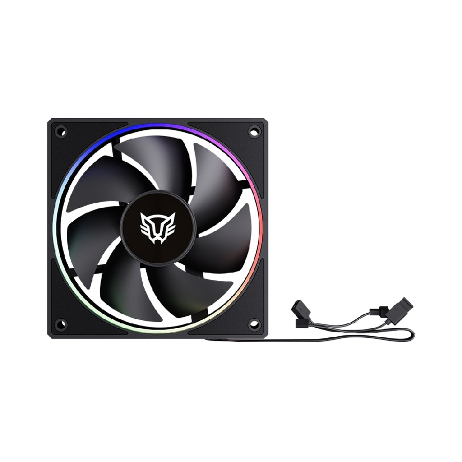 Kit 3 Ventiladores Balam Rush Eolox Bora EXB85 120mm - ARGB PWM, 1600 RPM, 28dB