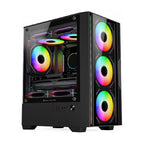 Gabinete Gamer Balam Rush Nitrox Edge Pro - Mini Torre, Cristal Templado, ARGB