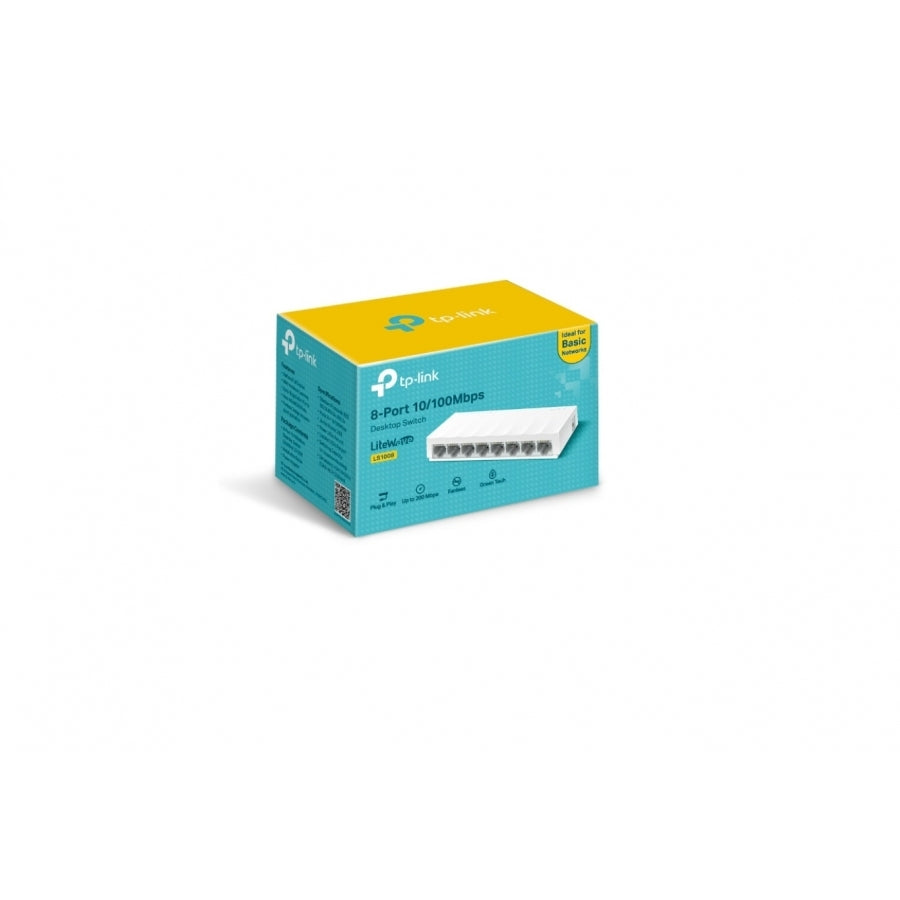 Switch TP-Link LS1008 8 Puertos 10/100 Mbps - Conexión Automática