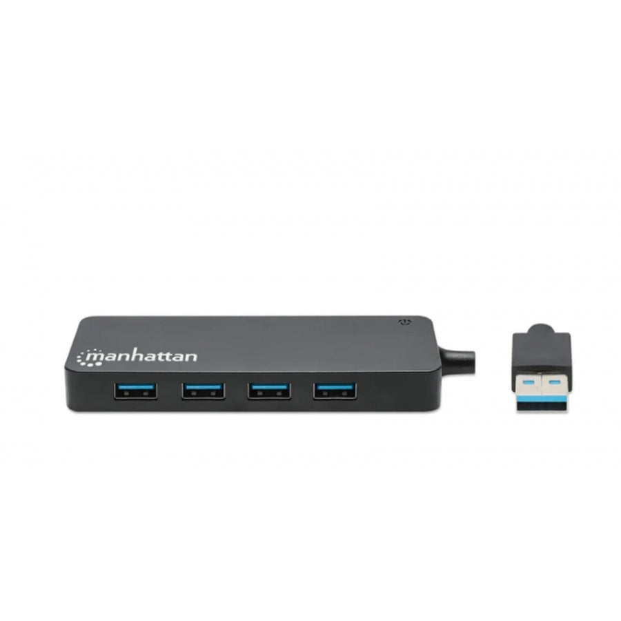 Hub USB Manhattan 168403 - 7 Puertos USB-A, 5 Gbps, Alimentado por Bus