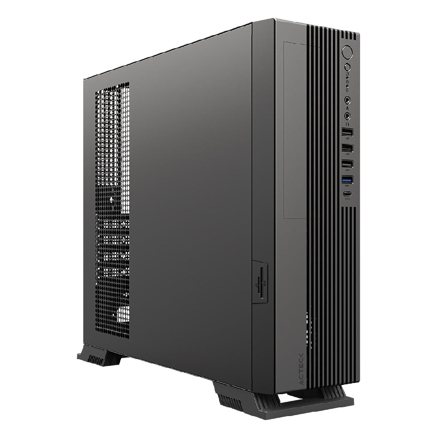 Gabinete Mini Torre Slim ACTECK ONEX GS455 - Micro ATX, Lector SD, USB 3.0