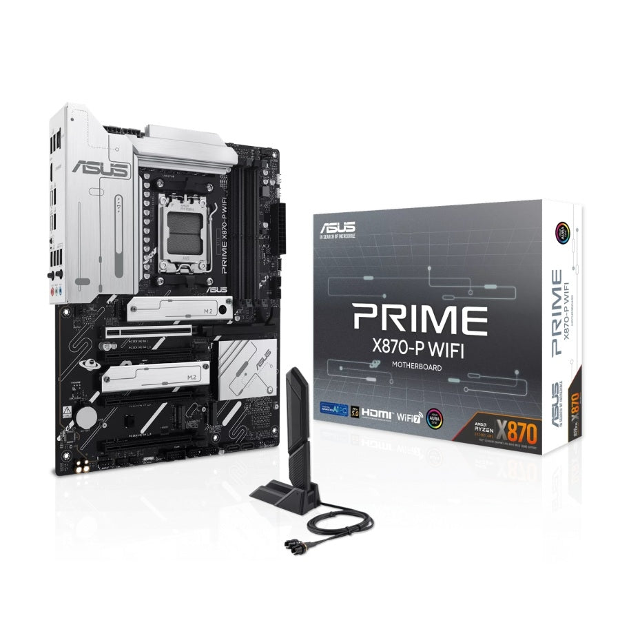 Tarjeta Madre ASUS PRIME X870-P WIFI - Socket AM5, DDR5, WiFi 7, PCIe 5.0