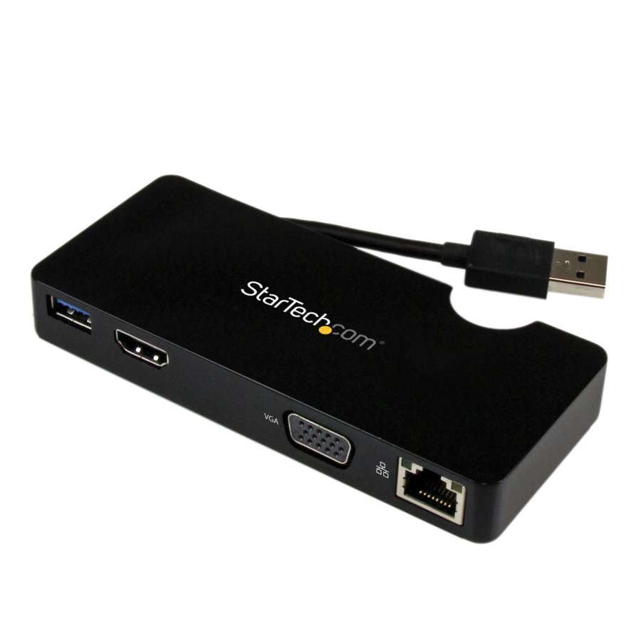 Docking Station StarTech USB3SMDOCKHV - HDMI/VGA, USB 3.0, Ethernet, Viajes