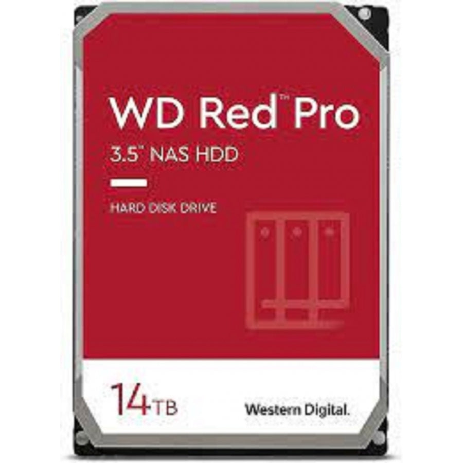 Disco Duro WD Red Pro 14TB 3.5" - NAS 24 Bahías, 7200 RPM, 5 Años Garantía