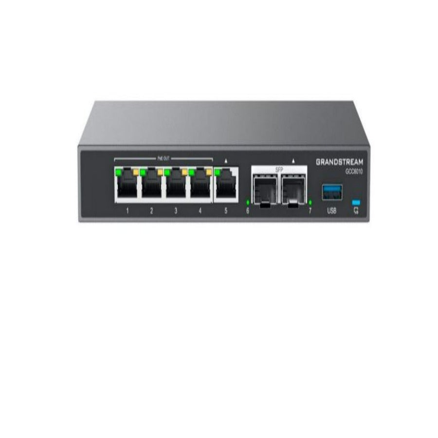 Router Grandstream GCC6010 4 en 1 - 5 Puertos Gigabit, Firewall, VPN y POE Imagen principal del producto