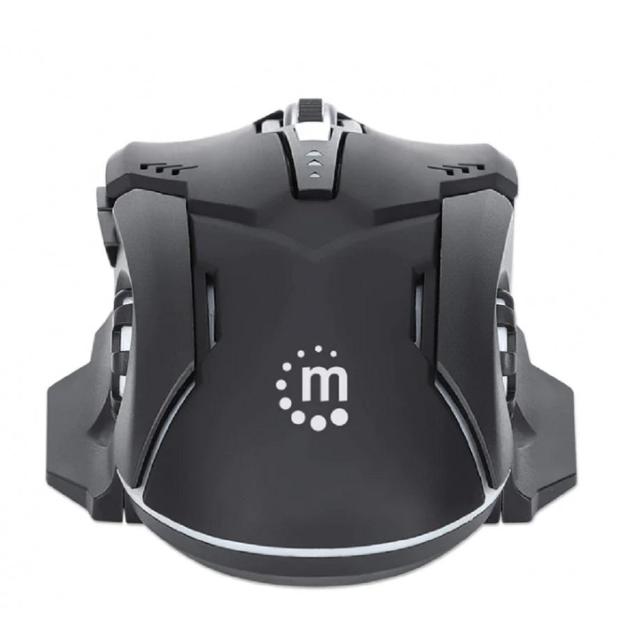 Mouse Óptico Manhattan 179256 Gaming 6 Botones - 3200 DPI, LED RGB