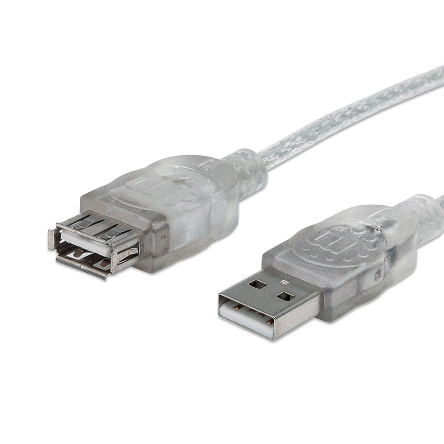 Cable USB Manhattan 340496 Extensión 3.0M - USB 2.0 Alta Velocidad