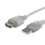 Cable USB Manhattan 340496 Extensión 3.0M - USB 2.0 Alta Velocidad