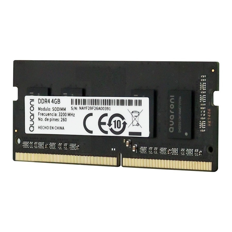Memoria RAM Quaroni SODIMM DDR4 8GB 3200 MHz - Para Laptops y Ultrabooks Imagen principal del producto