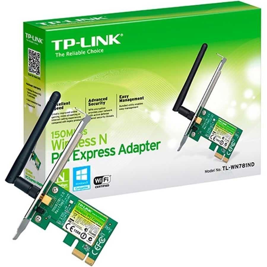 Tarjeta de Red TP-Link TL-WN781ND PCI Express - 150Mbps Inalámbrica Antena Desmontable