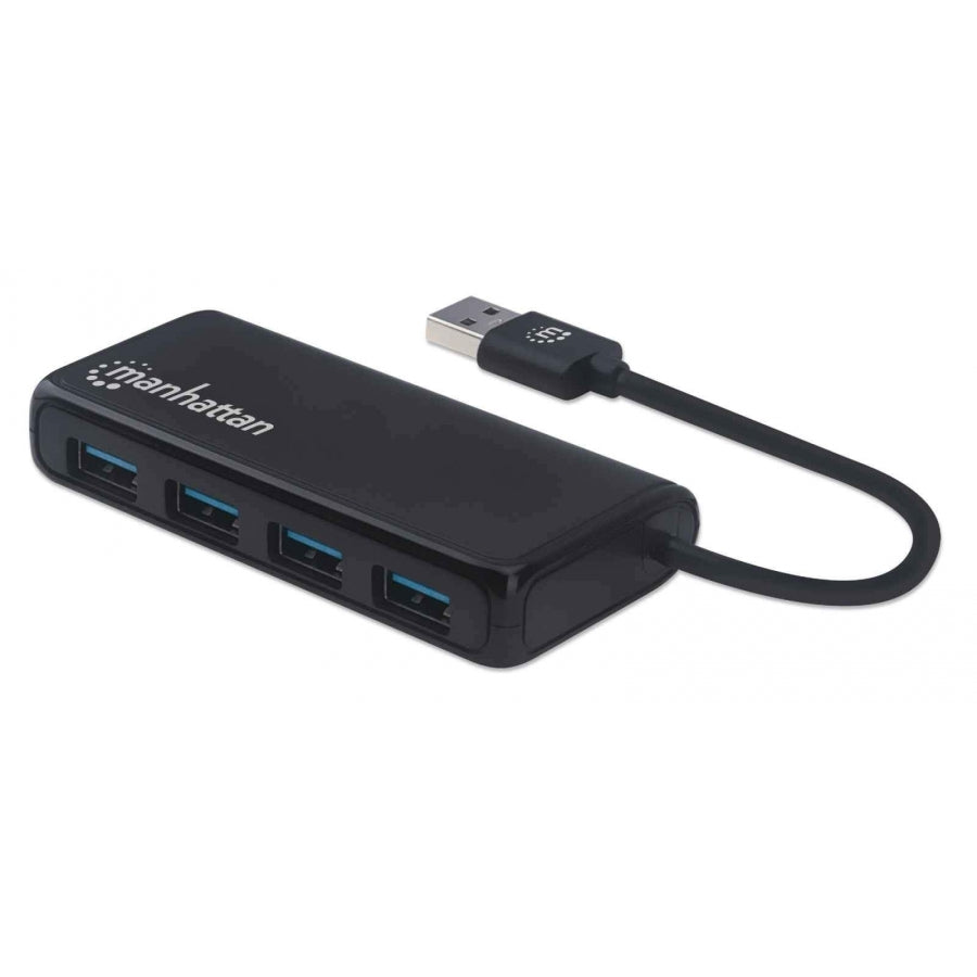 Hub USB Manhattan 164900 Superspeed USB 3.1 - 4 Puertos, 5Gbps