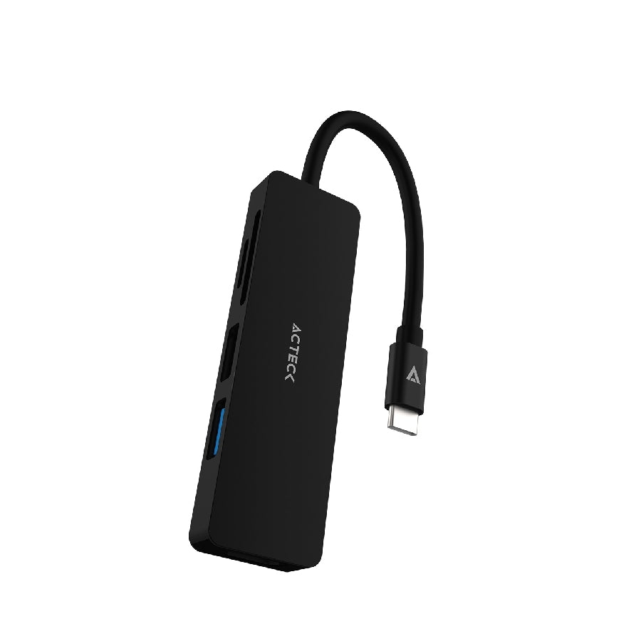 Hub Acteck Gate 5 DH640 USB-C - 4 Puertos, HDMI 4K y Lector de Tarjetas Imagen principal del producto