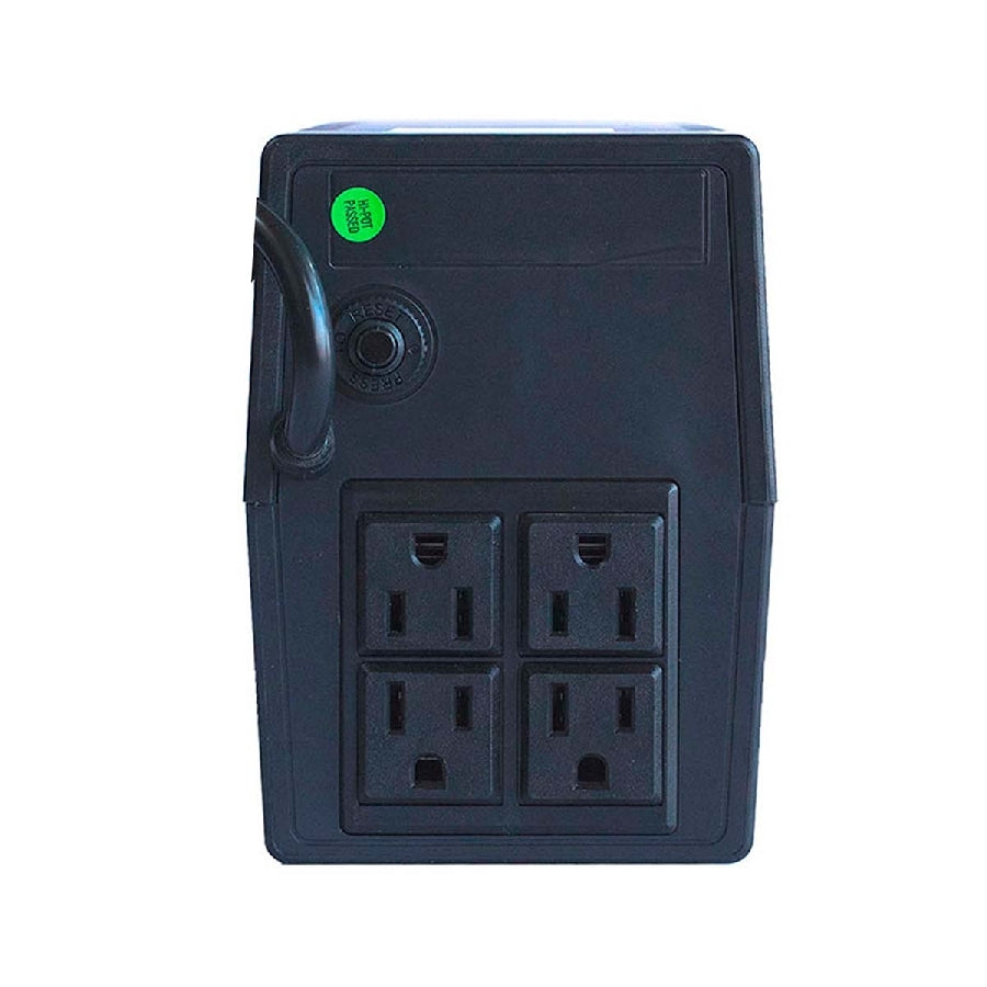 No-Break SMARTBITT SBNB600 600 VA - 4 Contactos, Protección Sobretensión, Negro