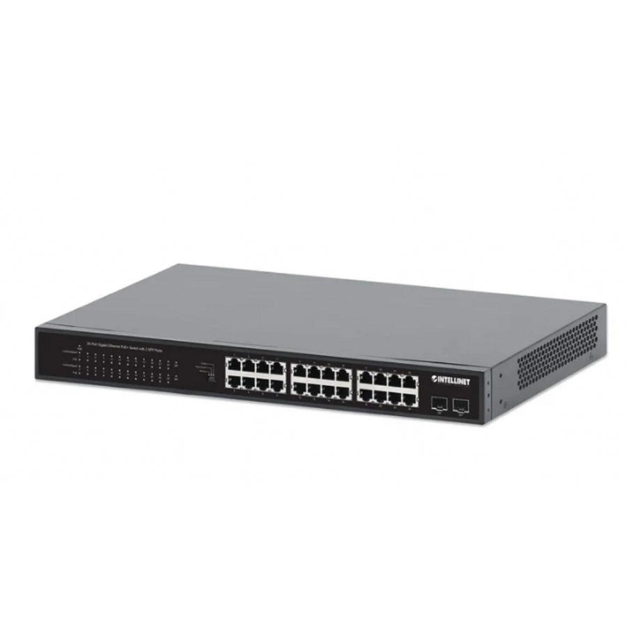 Switch POE+ INTELLINET 561891 24 Puertos Gigabit - 370W, 2 SFP
