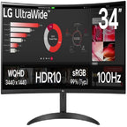 Monitor LG 34WR50QK 34 Pulgadas Ultrawide Curvo - 3440x1440, 100Hz, HDR10
