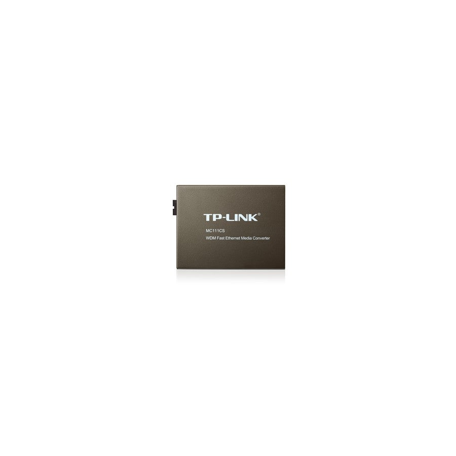 Convertidor de Medios TP-Link MC111CS - Fibra SC a RJ45, 10/100Mbps, 20km