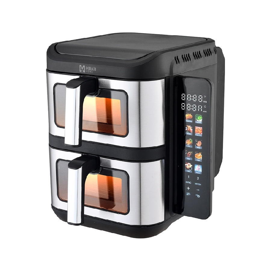 Freidora de Aire Doble MIRATI MFD11 11L - Panel Digital, 1800W, 2 Canastas Imagen principal del producto