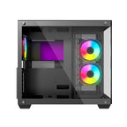 Gabinete Ocelot Gaming A-Cube 1 Mid Tower - Cristal Templado, 3 Ventiladores