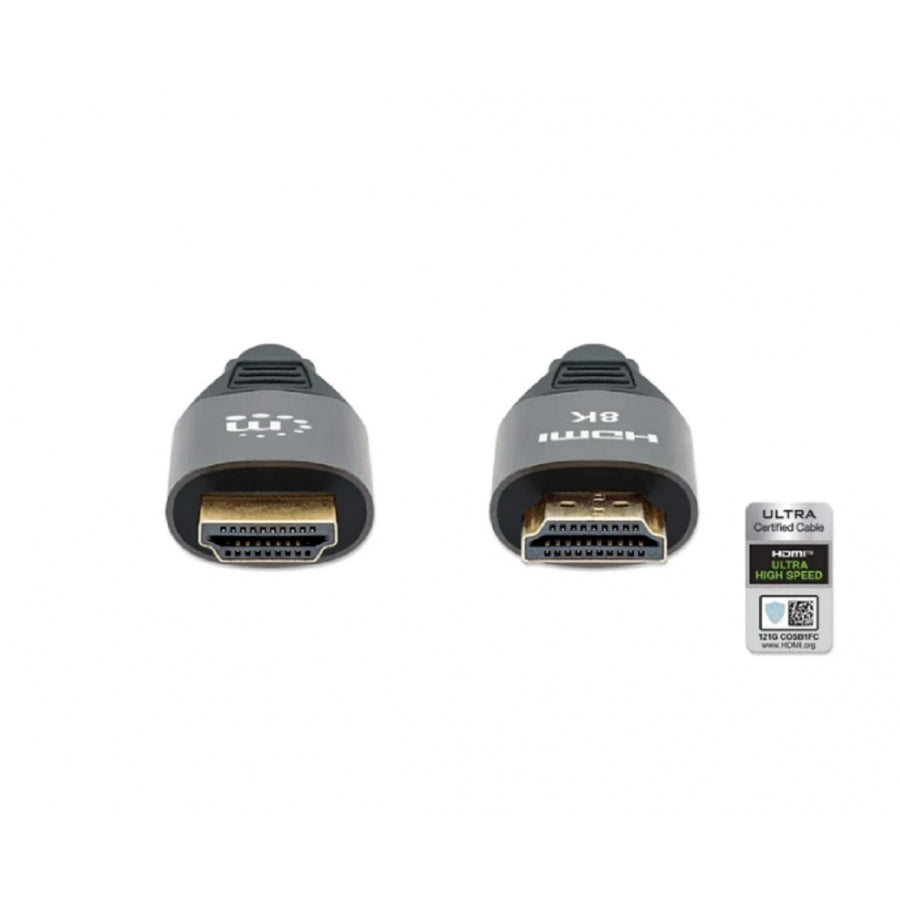 Cable HDMI Manhattan 355957 2.1 - 8K@60Hz, 3.0m, Textil