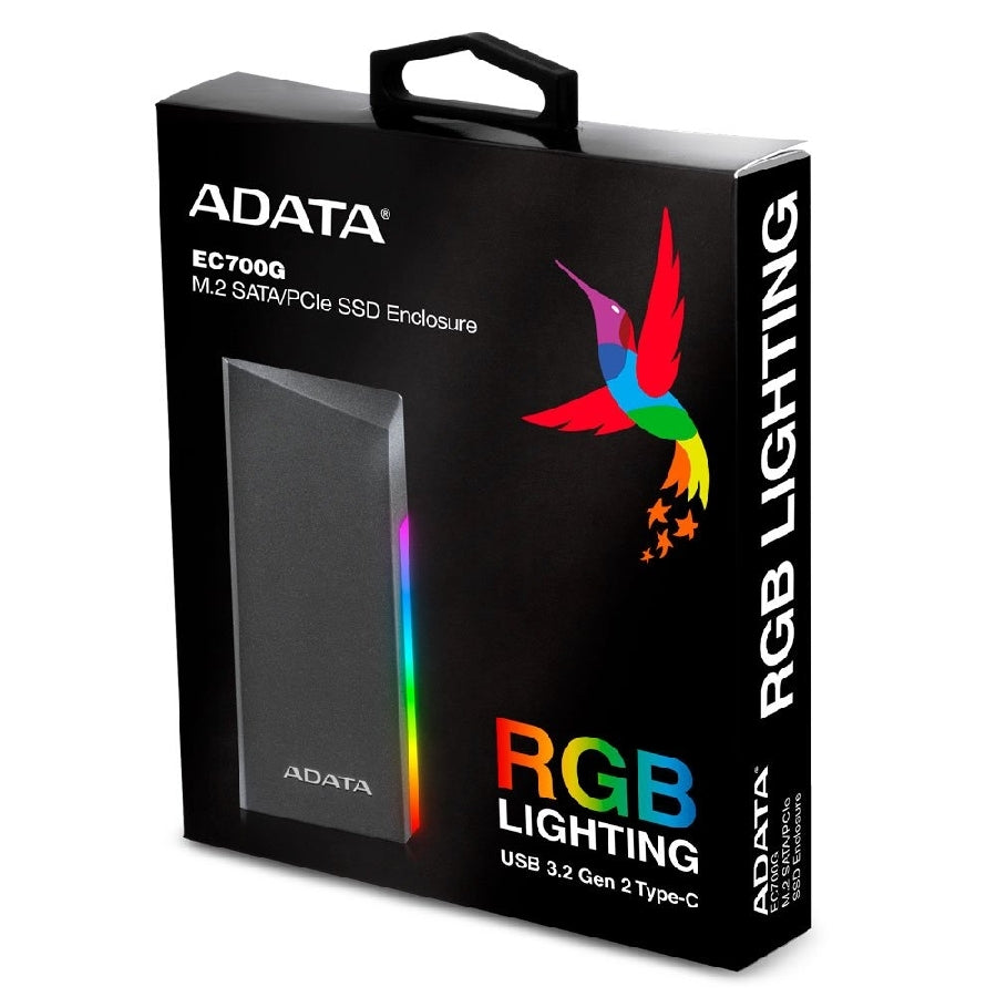 Gabinete SSD ADATA AEC700GU32G2 M.2 PCIe/SATA - USB 3.2 Gen2 Tipo C Imagen secundaria del producto