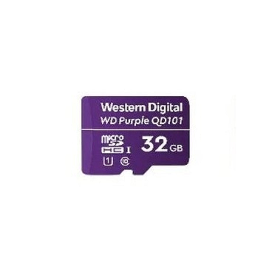 Memoria SanDisk WD Purple 32GB microSDHC - Videovigilancia 24/7, Clase 10 Imagen principal del producto