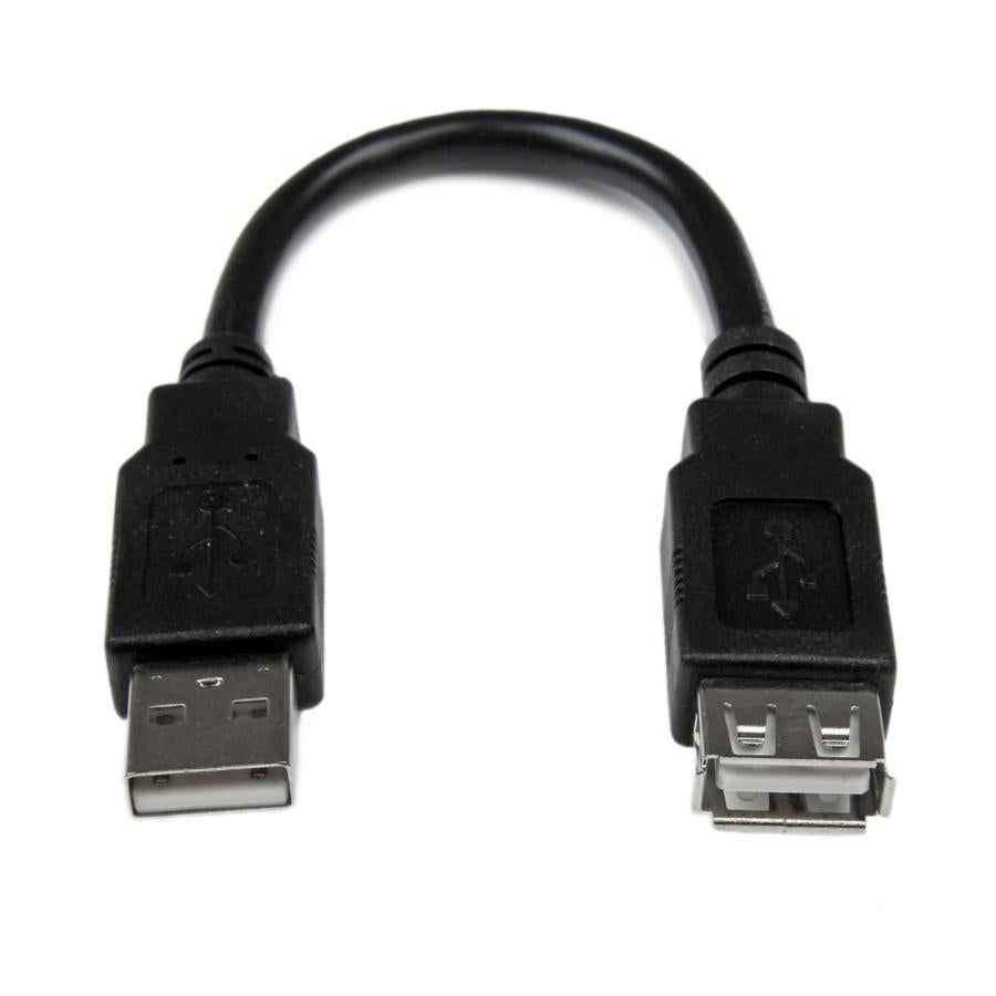 Cable Extensión USB 2.0 StarTech USBEXTAA6IN 15cm - Macho a Hembra