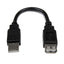 Cable Extensión USB 2.0 StarTech USBEXTAA6IN 15cm - Macho a Hembra
