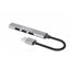 Hub USB Manhattan 168427 - 3 Puertos USB 2.0 + 1 USB 3.0 Aluminio