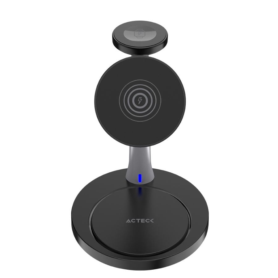 Cargador inalámbrico Acteck Energon S-Mate CI740 - 15W, Qi, 3 dispositivos Imagen principal del producto