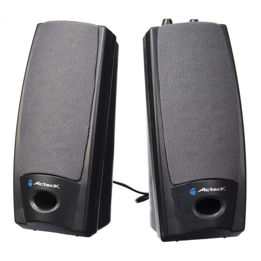 Bocinas Acteck AX-2500 2.0 Multimedia - Estéreo 3.5mm, 3W RMS, Negro