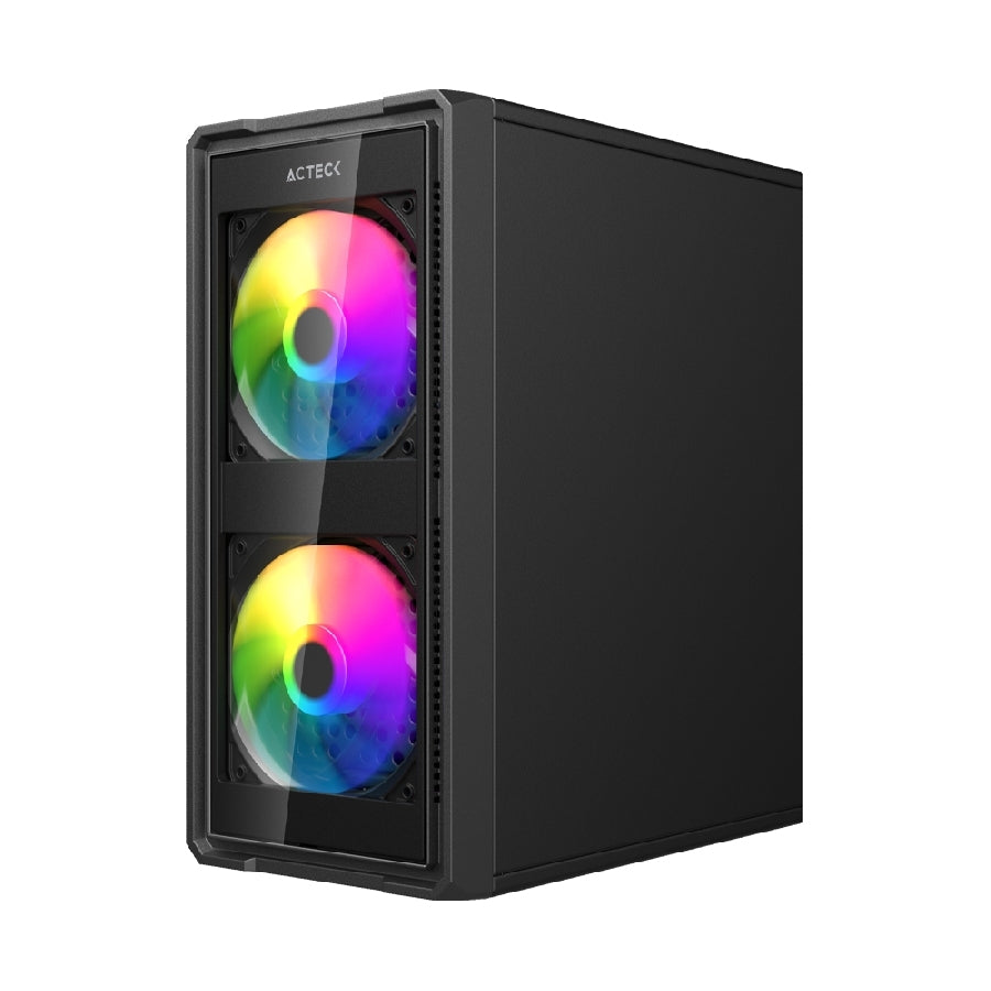 Gabinete Acteck Doom Ultra Crystal GI750C Mini Torre - Cristal Templado, Fuente 500W