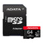 Memoria ADATA Micro SDXC 64GB - UHS-I, Videovigilancia 24/7, 4K, 100MB/80MB, Clase 10 U3 V30 A2