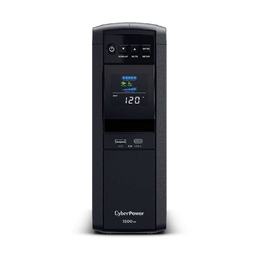 No Break CyberPower CP1500PFCLCDA 1500VA - Onda Senoidal, 12 Tomacorrientes