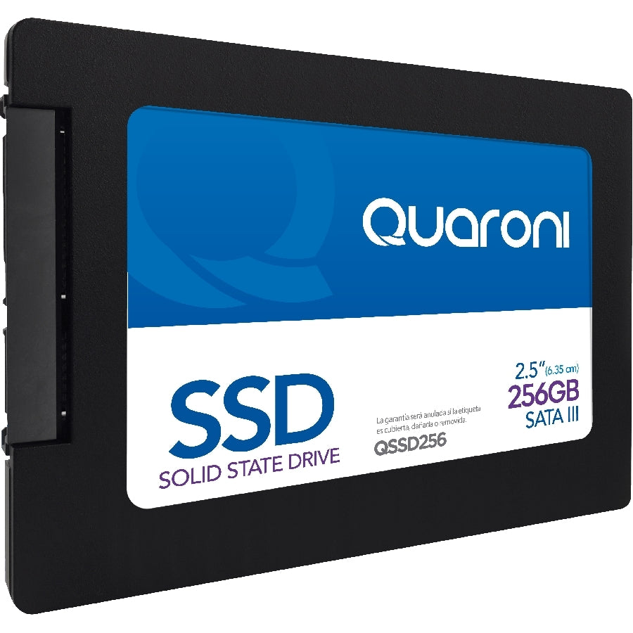 SSD Quaroni 256GB 2.5 Pulgadas SATA III - Lectura 510MB/s Imagen principal del producto