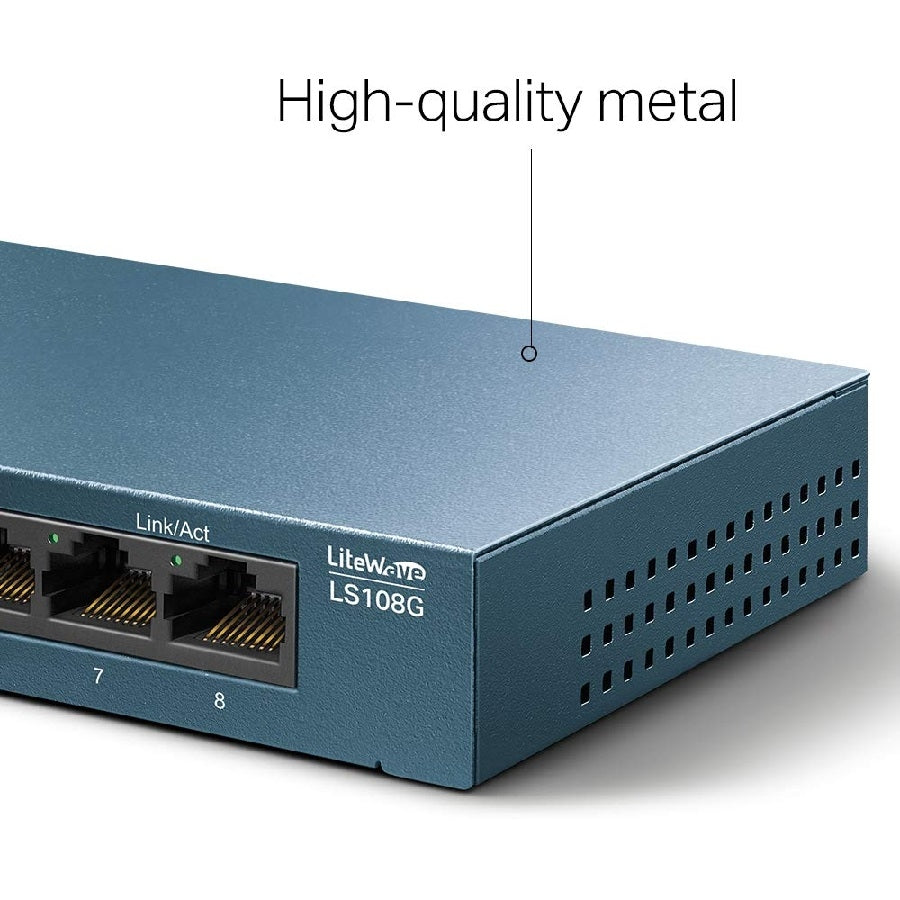 Switch TP-Link LS108G 8 Puertos Gigabit Ethernet - Desktop sin Administración