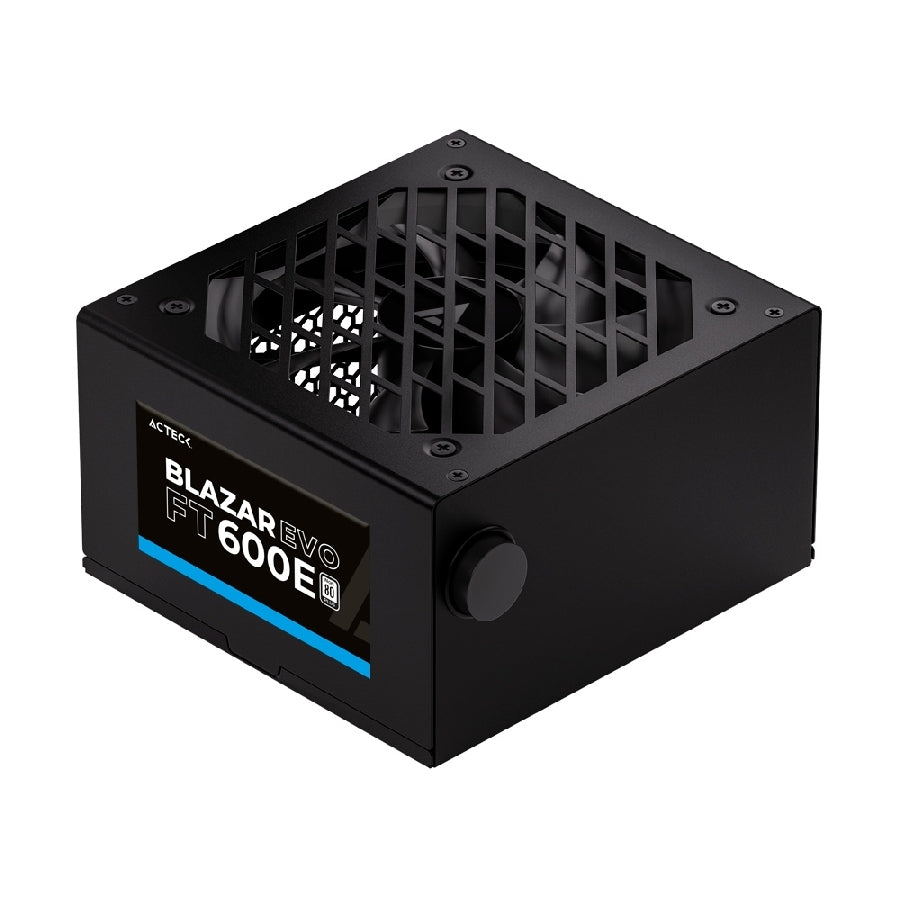 Fuente de Poder Acteck Blazar Evo 600W ATX - Ventilador 120mm, 3 Años Garantía