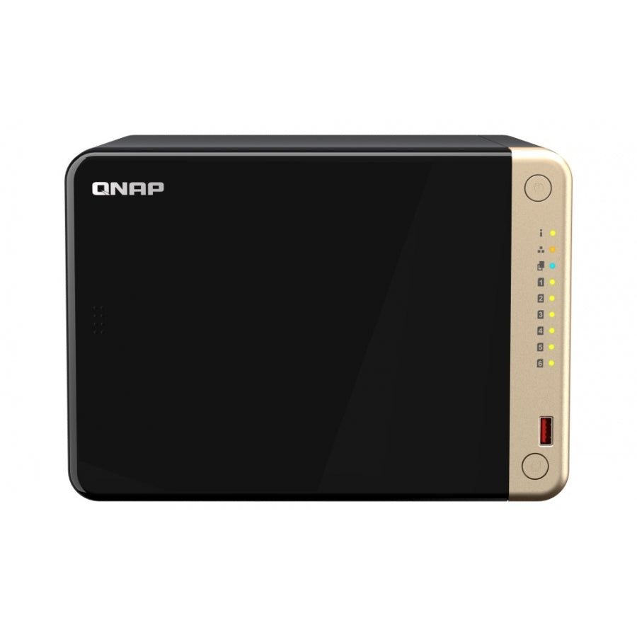 NAS QNAP TS-664-8G 6 Bahías - Procesador Quad-Core, 8GB RAM, 2x 2.5GbE