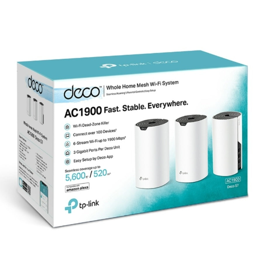 Router TP-Link Deco S7 3-Pack WiFi Mesh AC1900 - Cobertura Total para Hogar Imagen principal del producto