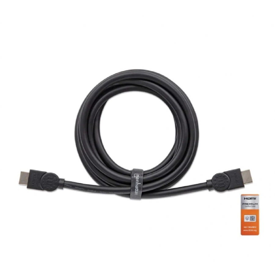 Cable HDMI Manhattan 354837 2.0 Premium 1.0M - 4K 60Hz, Doble Blindaje
