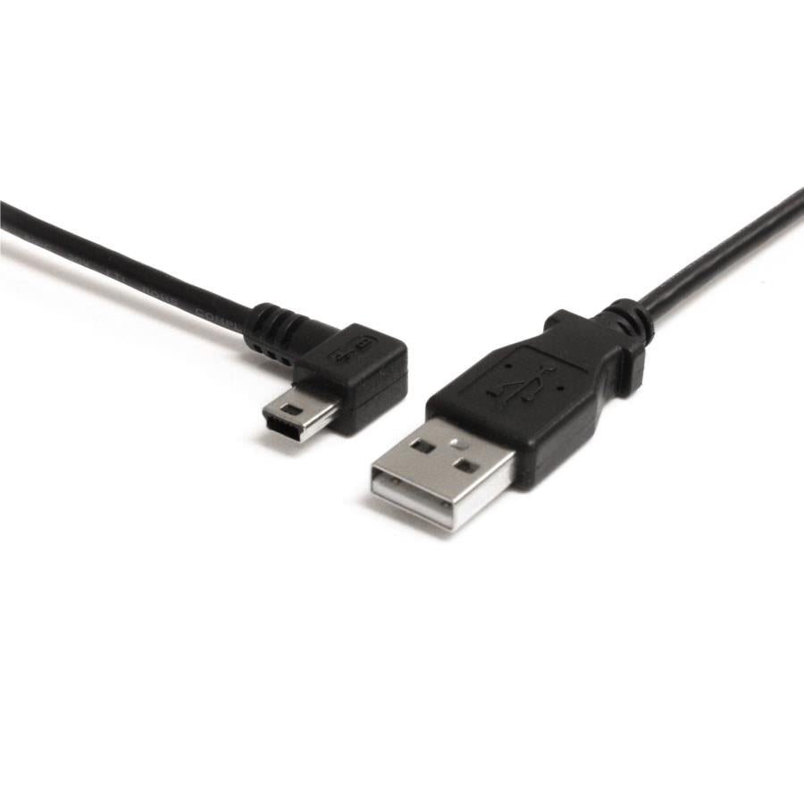 Cable USB 2.0 Acodado StarTech USB2HABM3LA 91cm Mini B - Negro Imagen principal del producto