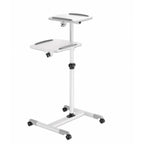 Soporte Carro para Proyector Manhattan 461726 - Ajustable, Móvil, Dual