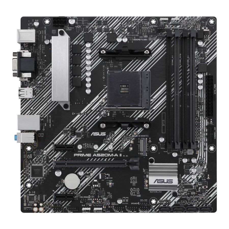 Tarjeta Madre ASUS PRIME A520M-A II Socket AM4 - DDR4, M.2, 4x USB 3.2