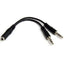 Adaptador divisor de audio StarTech MUYHSFMM - 2 salidas mini-jack 3.5mm