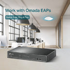 Switch TP-Link TL-SF1008LP 8 Puertos 10/100 Mbps - 4 Puertos POE para Escritorio