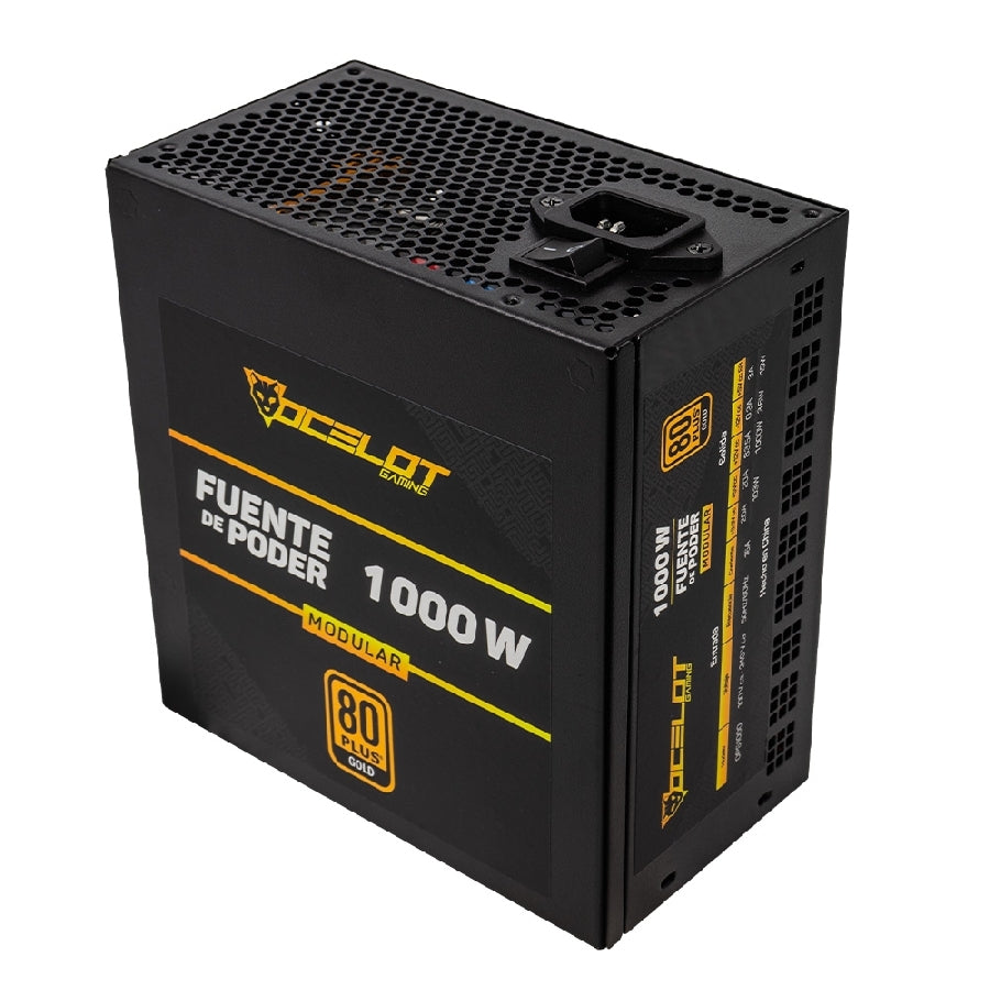 Fuente de Poder Ocelot Gaming OPS1000 1000W ATX Modular 80 Plus Gold