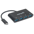 Hub USB Manhattan 162746 - USB-C 4 Puertos SuperSpeed 5 Gbps