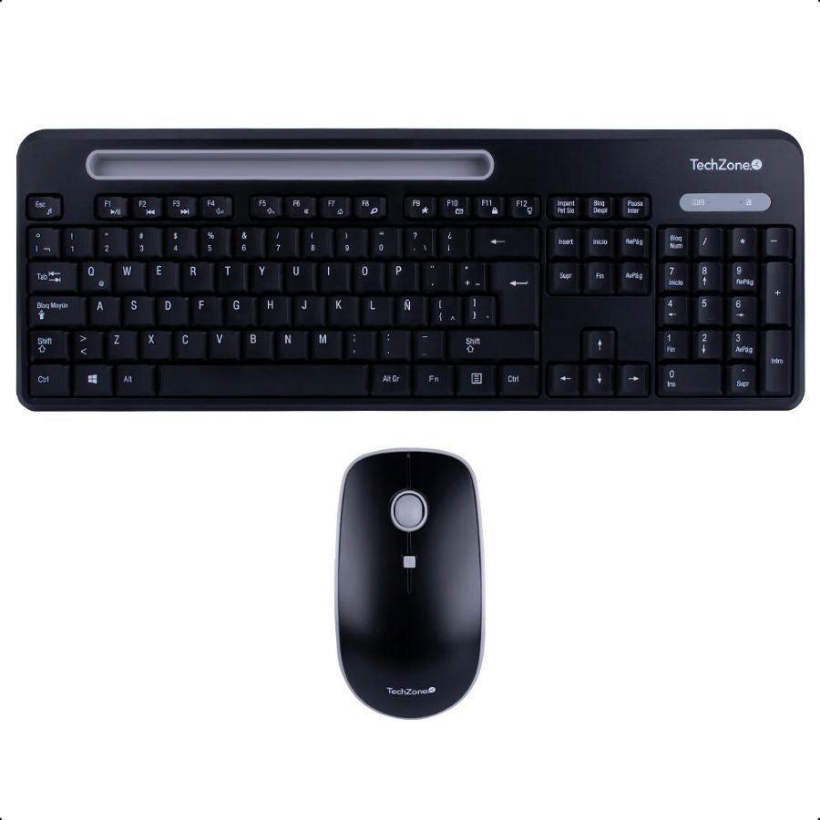 Combo Teclado y Mouse Inalámbrico Tech Zone TZCOMBINA06 - USB Wireless 10m Imagen principal del producto