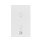 Apagador Inteligente Mirati M2SI2 2 Touch WiFi - Compatible Alexa y Google Assistant