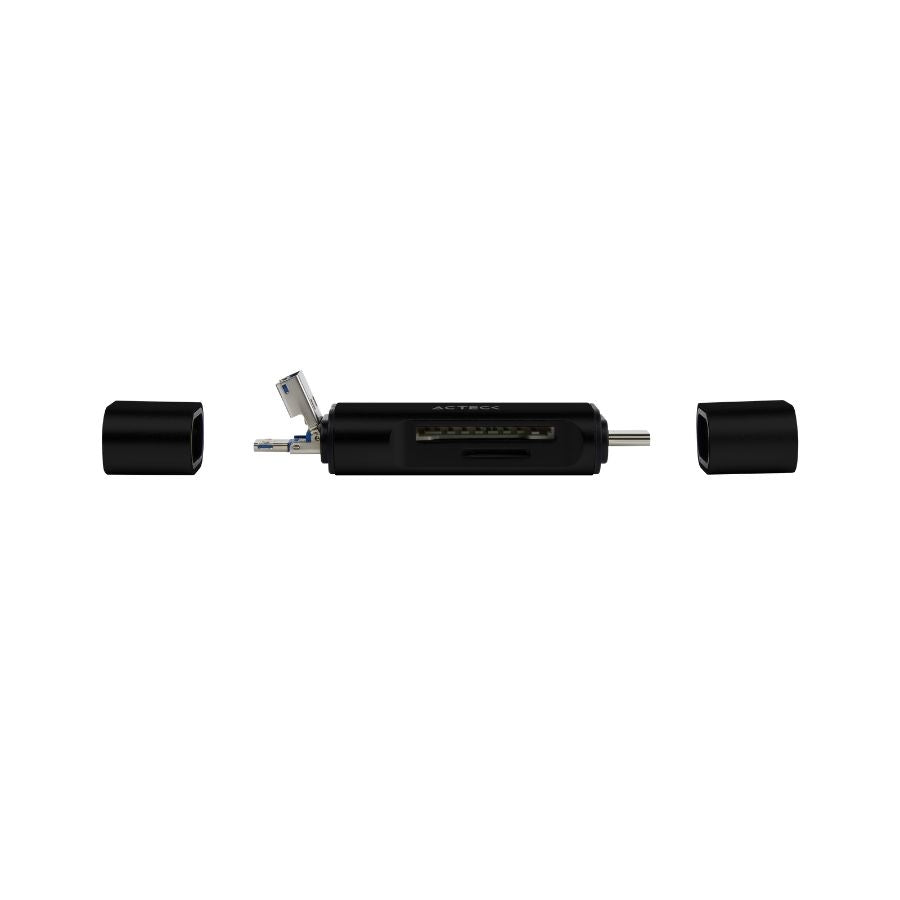 Lector de Memoria Dual ACTECK AC-934824 - USB-A, USB-C, microSD/TF Imagen principal del producto